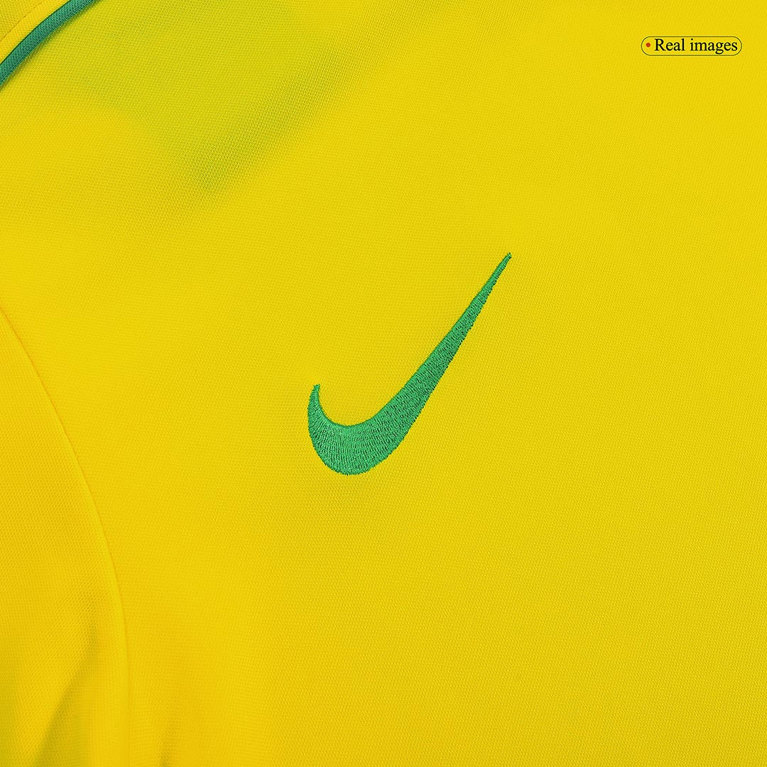 Tricouri Fotbal Vintage Brazilia RIVALDO #10 Acasă 1998