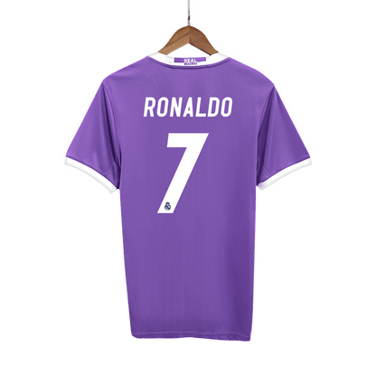 Tricouri Fotbal Vintage Real Madrid RONALDO #7 Deplasare 2016/17