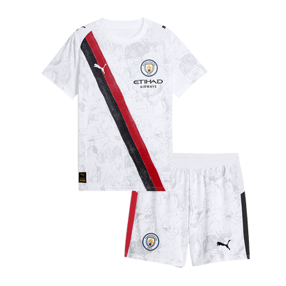 Set Tricouri Fotbal Manchester City KidSuper 2025/26 Pentru Copii - Club World Cup