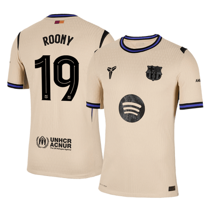 Tricouri Fotbal Barcelona ROONY 19 Deplasare 2025/26 Authentic - UCL - TricouriFotbaliști Shop