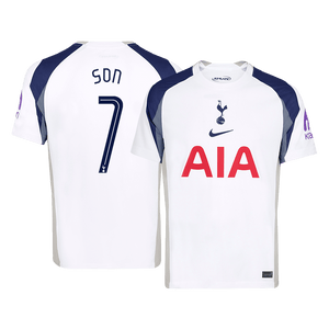 Tricouri Fotbal Tottenham Hotspur SON #7 Acasă 2025/26 - UCL