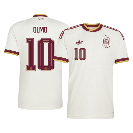 Tricouri Fotbal Spania OLMO #10 Deplasare Cupa Mondială 2026