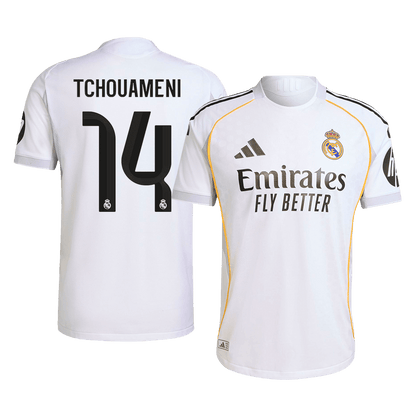 Tricouri Fotbal Real Madrid TCHOUAMENI #14 Acasă 2025/26 Authentic - Premium