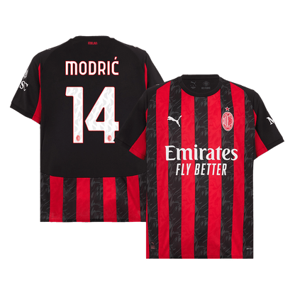 Tricouri Fotbal AC Milan MODRIĆ #14 Acasă 2025/26 - Premium