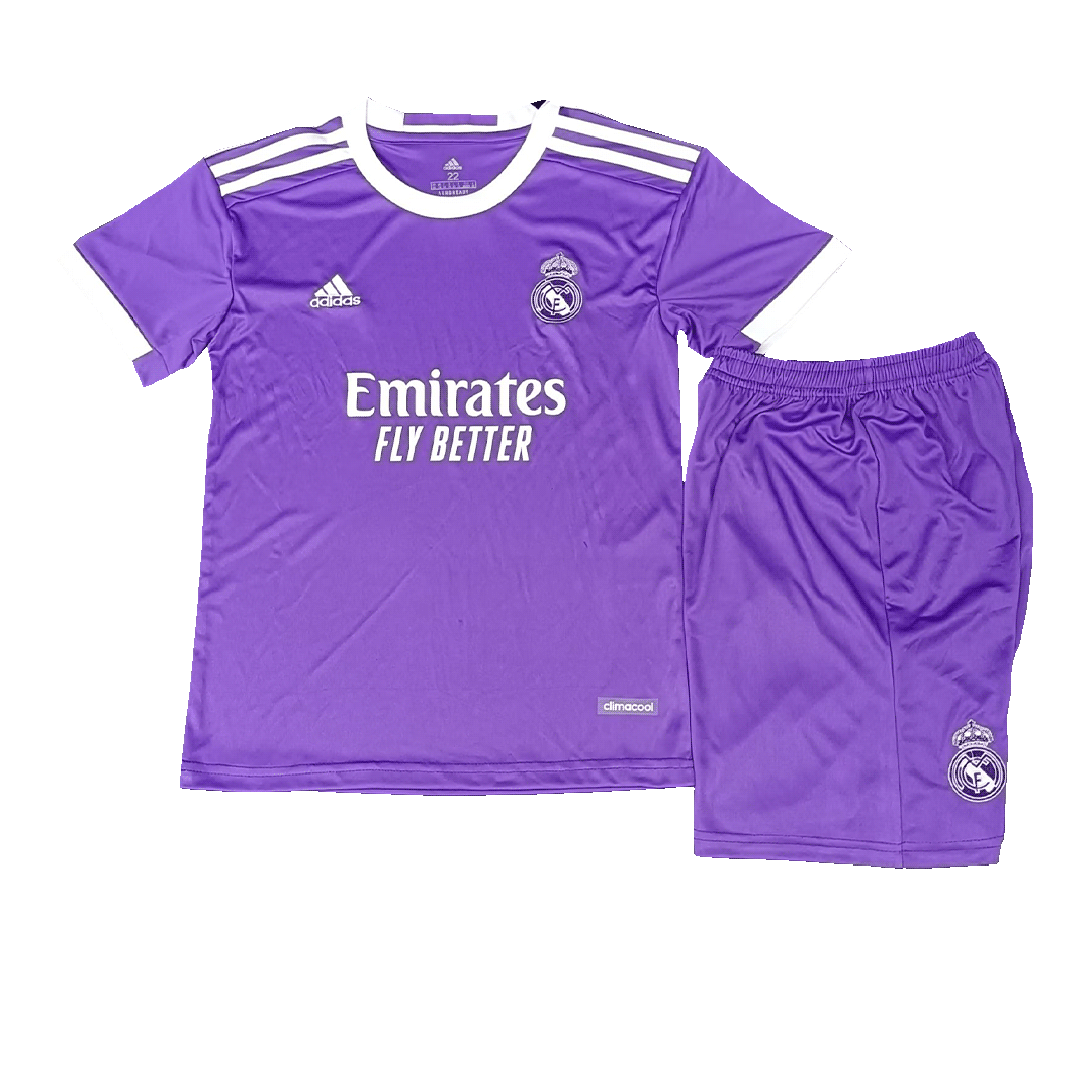 Set Tricouri Fotbal Real Madrid Deplasare 2016/17 Pentru Copii