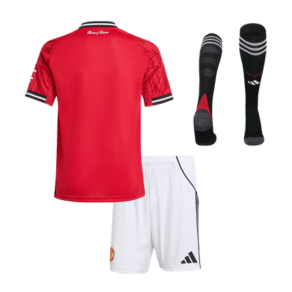Set Tricouri Fotbal Manchester United Acasă 2025/26 Pentru Copii