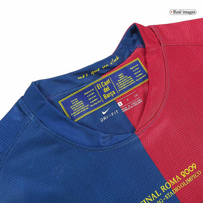Tricouri Fotbal Vintage Barcelona MESSI #10 Acasă 2008/09 - UCL Final