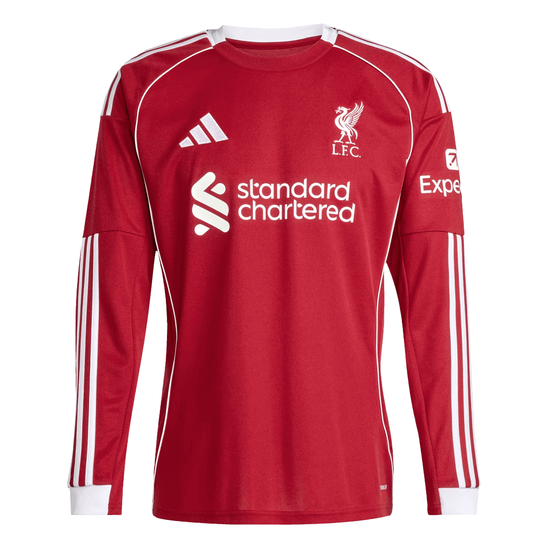 Tricouri Fotbal Liverpool Acasă 2025/26 Mânecă Lungă