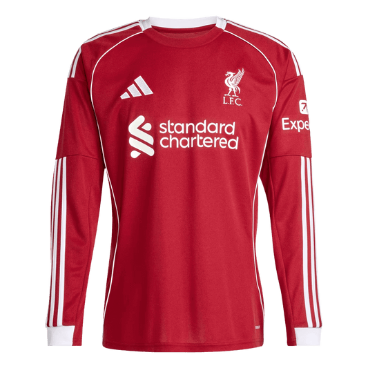Tricouri Fotbal Liverpool Acasă 2025/26 Mânecă Lungă