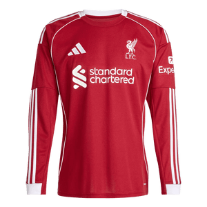 Tricouri Fotbal Liverpool Acasă 2025/26 Mânecă Lungă (mărime mare)