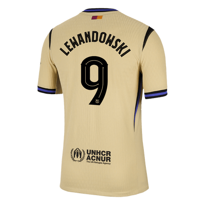 Tricouri Fotbal Barcelona LEWANDOWSKI #9 Deplasare 2025/26 Authentic - UCL