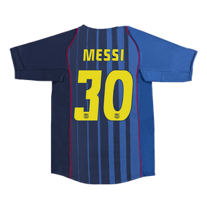 Tricouri Fotbal Vintage Barcelona MESSI #30 Deplasare 2004/05