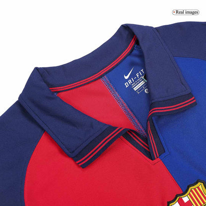 Tricouri Fotbal Vintage Barcelona Acasă 1999/00