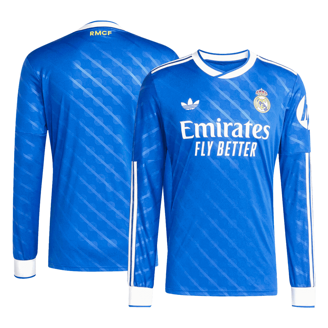 Tricouri Fotbal Real Madrid Treilea 2025/26 Mânecă Lungă (mărime mare)