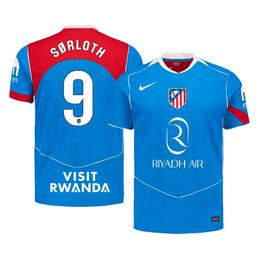 Tricouri Fotbal Atletico Madrid SØRLOTH #9 Treilea 2025/26 Authentic