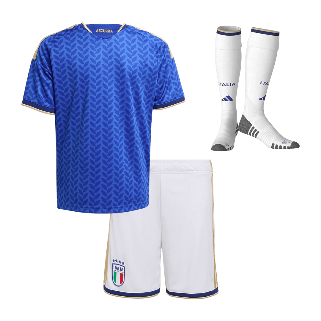 Set Tricouri Fotbal Italia Acasă 2025/26 Pentru Copii - Premium