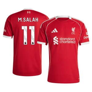 Tricouri Fotbal Liverpool M.SALAH #11 Acasă 2025/26