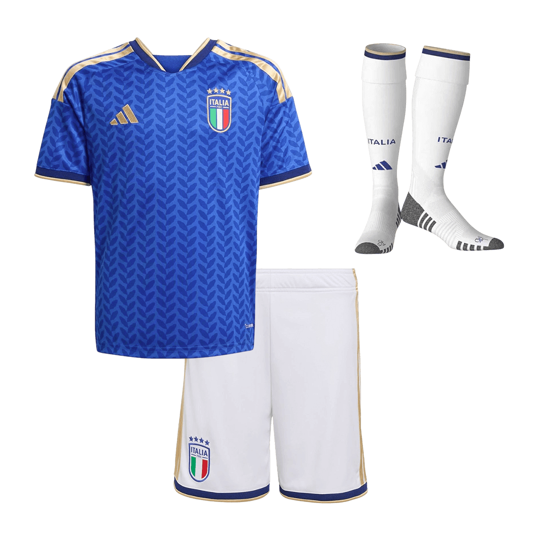 Set Tricouri Fotbal Italia Acasă 2025/26 Pentru Copii - Premium
