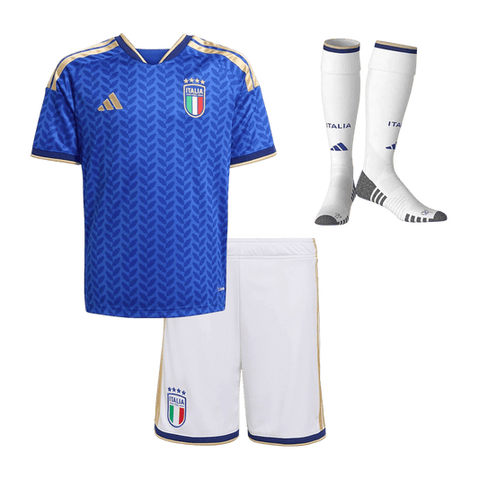 Set Tricouri Fotbal Italia Acasă 2025/26 Pentru Copii - Premium