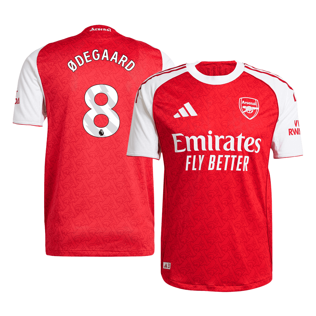 Tricouri Fotbal Arsenal ØDEGAARD #8 Acasă 2025/26 Authentic