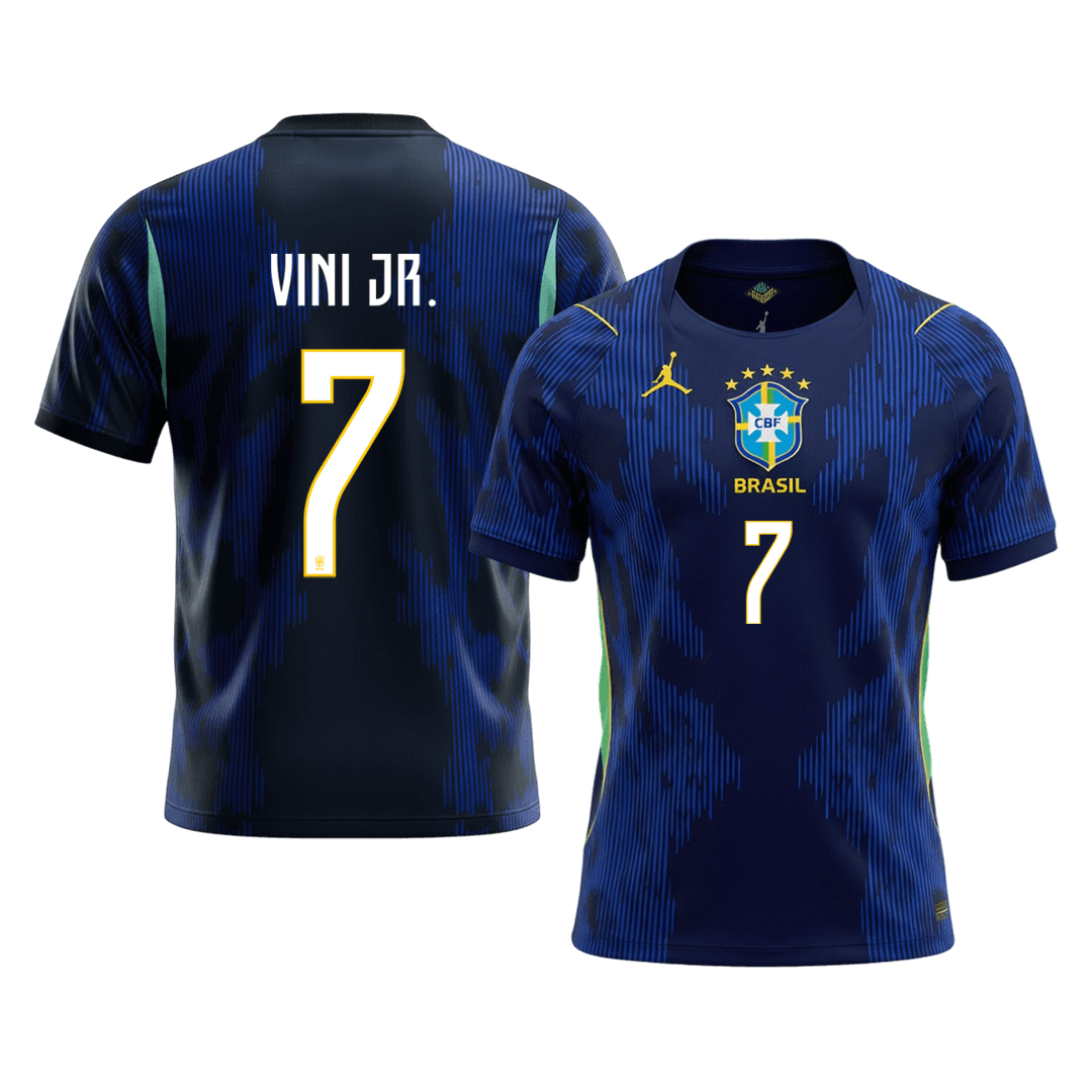 Tricouri Fotbal Brazilia VINI JR. #7 Deplasare Cupa Mondială 2026