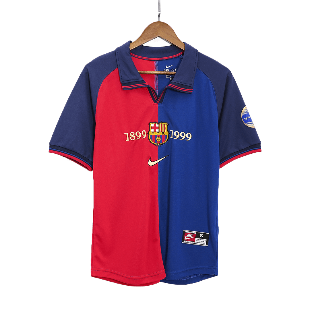 Tricouri Fotbal Vintage Barcelona Acasă 1999/00