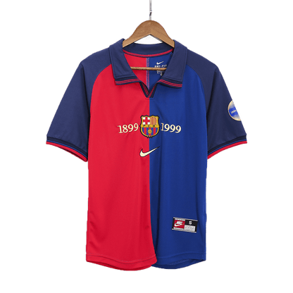Tricouri Fotbal Vintage Barcelona Acasă 1999/00