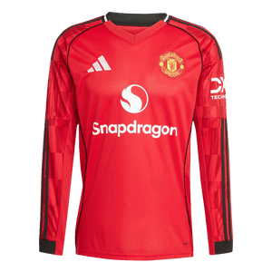 Tricouri Fotbal Manchester United Acasă 2025/26 Mânecă Lungă (mărime mare)