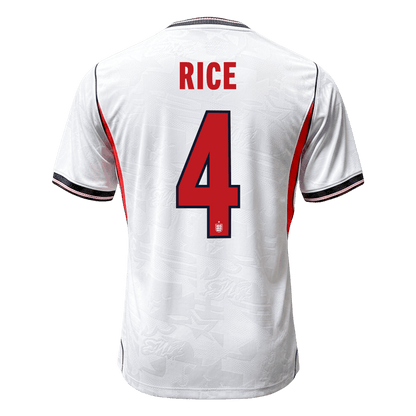 Tricouri Fotbal Anglia RICE #4 Acasă Cupa Mondială 2026 Authentic