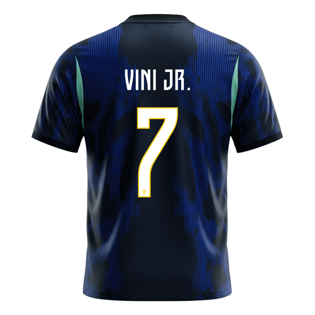 Tricouri Fotbal Brazilia VINI JR. #7 Deplasare Cupa Mondială 2026