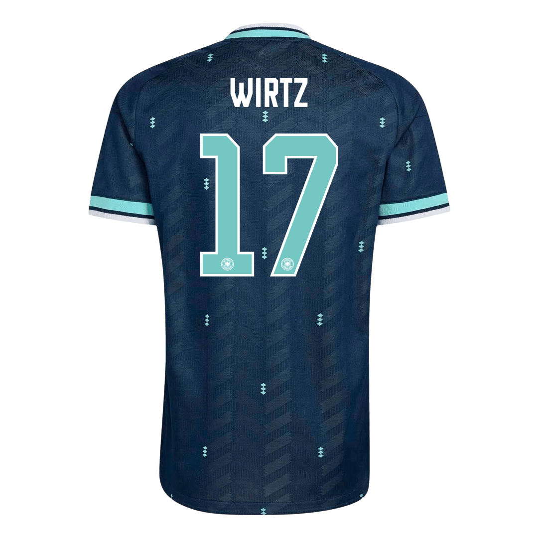 Tricouri Fotbal Germania WIRTZ #17 Deplasare Cupa Mondială 2026 Authentic