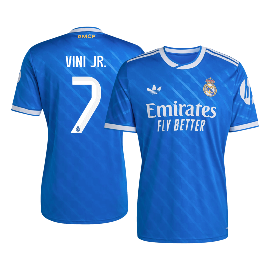 Tricouri Fotbal Real Madrid VINI JR. #7 Treilea 2025/26 (mărime mare)