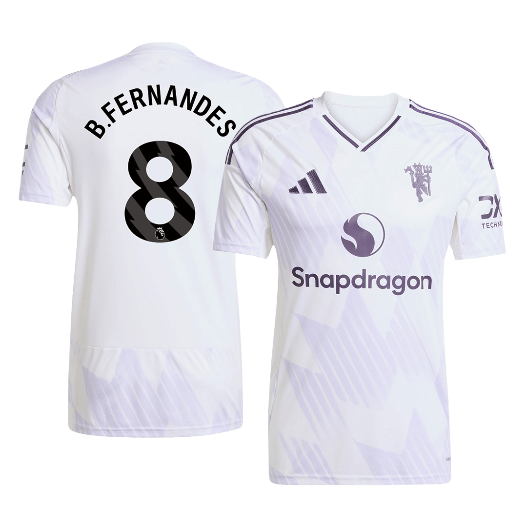 Tricouri Fotbal Manchester United B.FERNANDES #8 Deplasare 2025/26