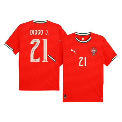 Tricouri Fotbal Portugalia DIOGO J. #21 Acasă 2025