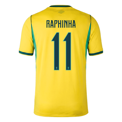 Tricouri Fotbal Brazilia RAPHINHA #11 Acasă Cupa Mondială 2026 - Premium