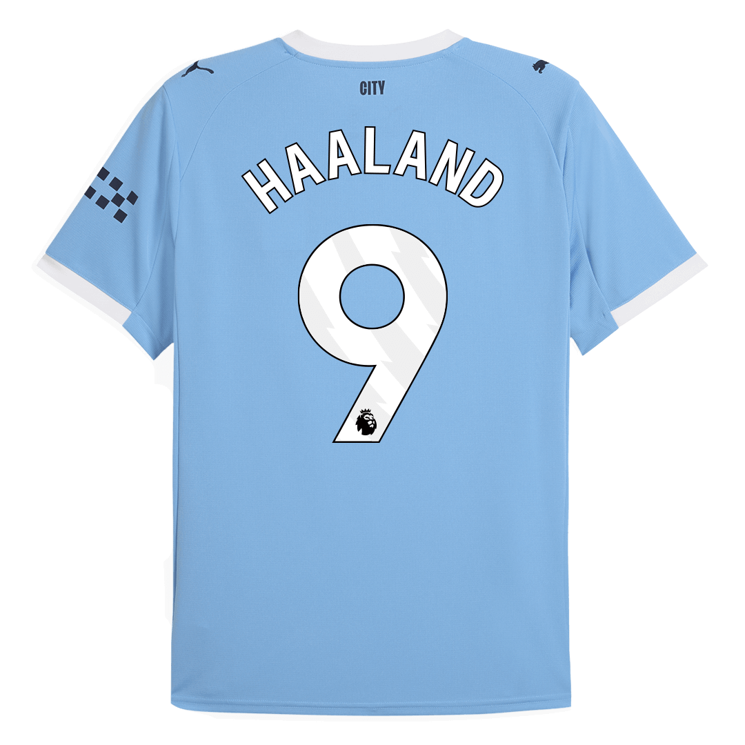 Tricouri Fotbal Manchester City HAALAND #9 Acasă 2025/26 - Premium (mărime mare)