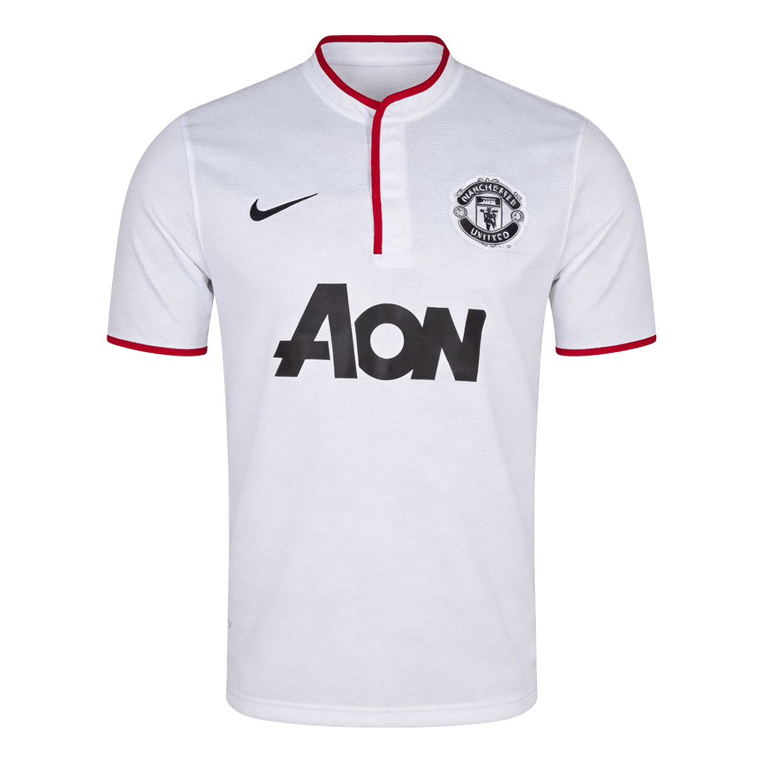 Tricouri Fotbal Vintage Manchester United Deplasare 2013/14