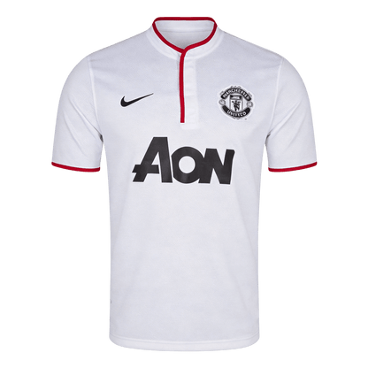 Tricouri Fotbal Vintage Manchester United Deplasare 2013/14