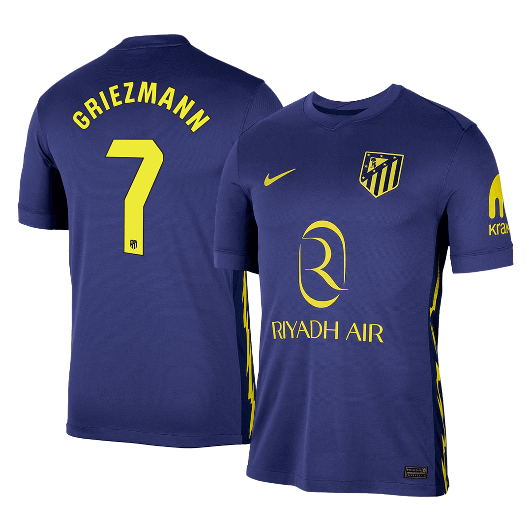 Tricouri Fotbal Atletico Madrid GRIEZMANN 7 Deplasare 2025/26 - TricouriFotbaliști Shop