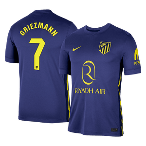 Tricouri Fotbal Atletico Madrid GRIEZMANN #7 Deplasare 2025/26