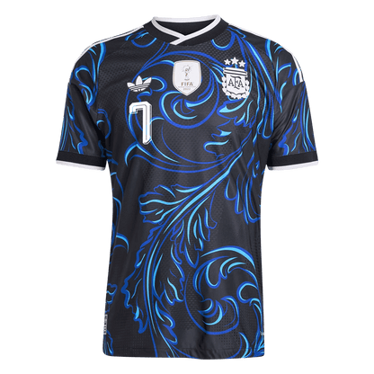 Tricouri Fotbal Argentina DE PAUL #7 Deplasare Cupa Mondială 2026 Authentic