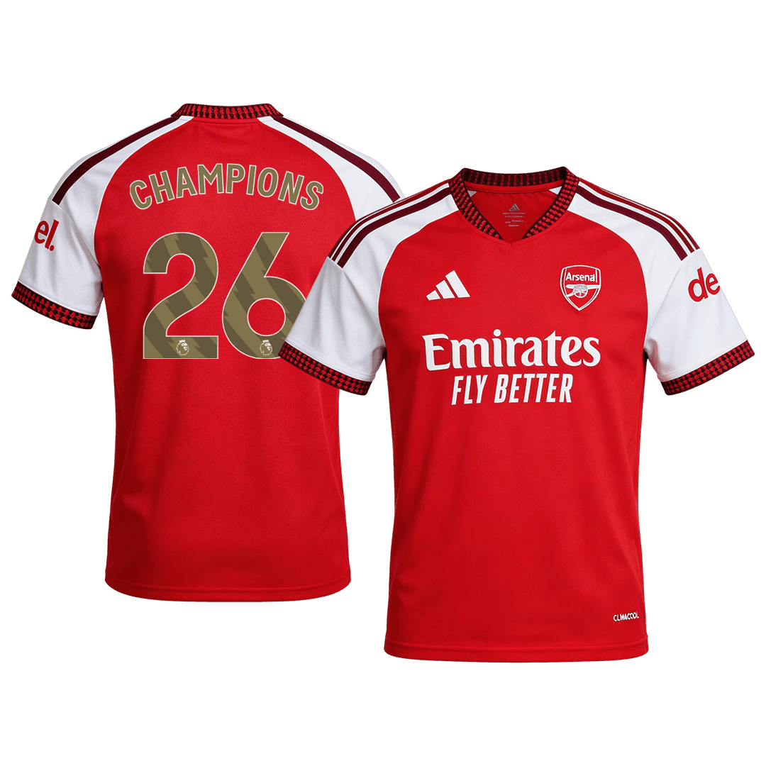 Tricouri Fotbal Arsenal CHAMPIONS #26 Acasă 2026/27