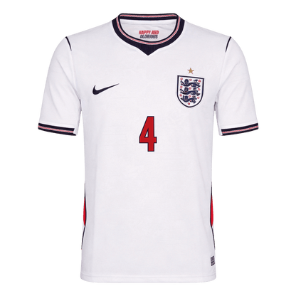 Tricouri Fotbal Anglia RICE #4 Acasă Cupa Mondială 2026