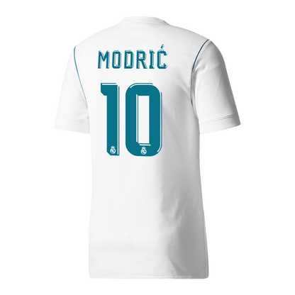 Tricouri Fotbal Vintage Real Madrid MODRIĆ #10 Acasă 2017/18