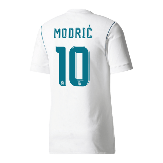 Tricouri Fotbal Vintage Real Madrid MODRIĆ #10 Acasă 2017/18