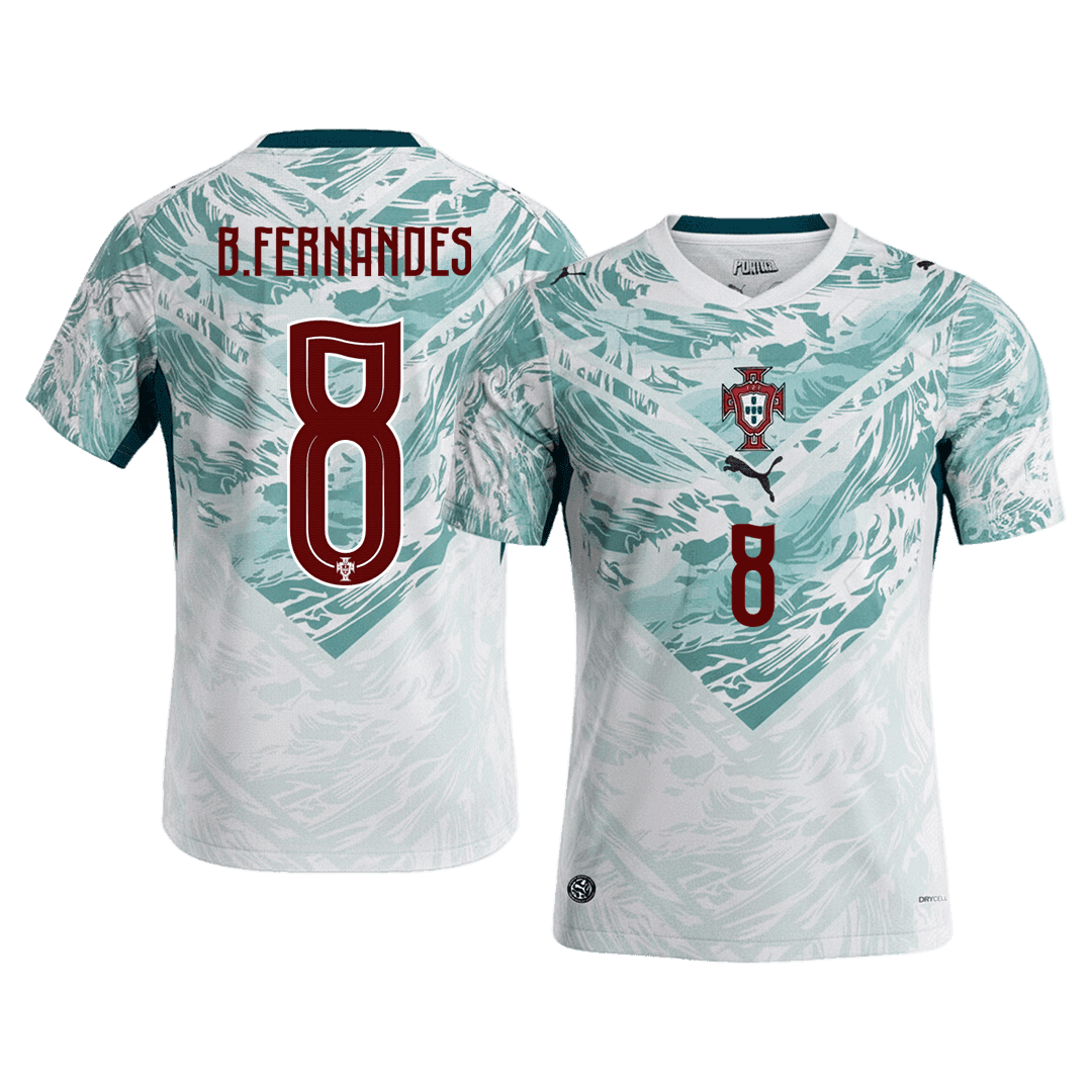 Tricouri Fotbal Portugalia B.FERNANDES #8 Deplasare Cupa Mondială 2026