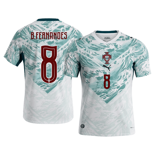 Tricouri Fotbal Portugalia B.FERNANDES #8 Deplasare Cupa Mondială 2026