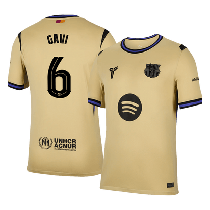 Tricouri Fotbal Barcelona GAVI #6 Deplasare 2025/26 - UCL