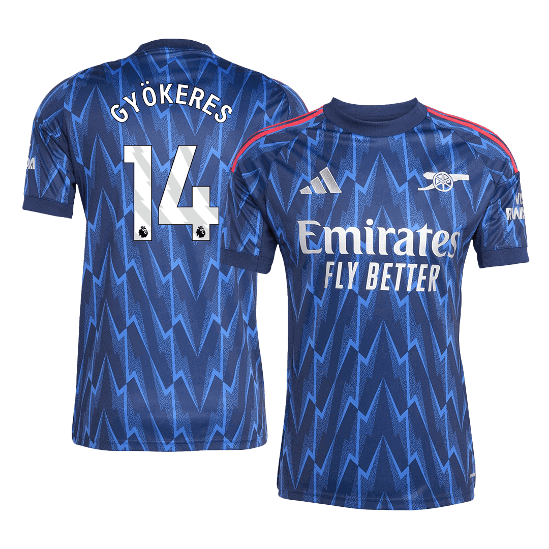 Tricouri Fotbal Arsenal GYÖKERES #14 Deplasare 2025/26