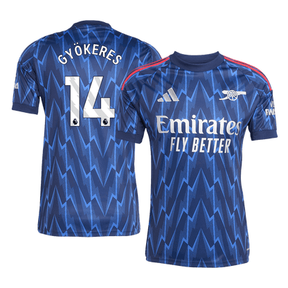 Tricouri Fotbal Arsenal GYÖKERES #14 Deplasare 2025/26